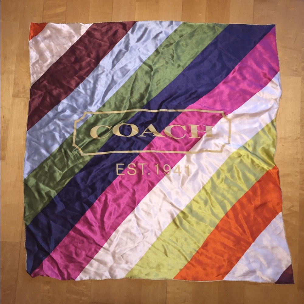COPY - XL Coach Silk Legacy Scarf